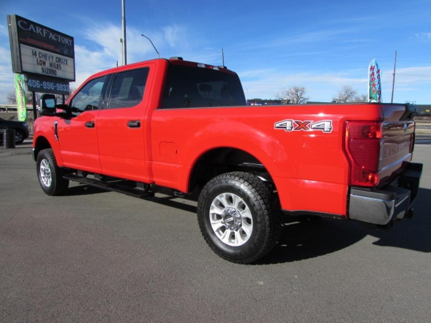 2022 Race Red /Gray Ford F-250 SD XLT 4WD (1FT7W2B67NE) with an 6.2 EFI V8 engine, 6 speed automatic transmission, located at 4562 State Avenue, Billings, MT, 59101, (406) 896-9833, 45.769516, -108.526772 - Photo#2